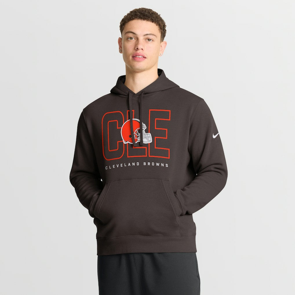 Cleveland Browns Busted Play Club Fleece Pullover Hoodie - Brown discount