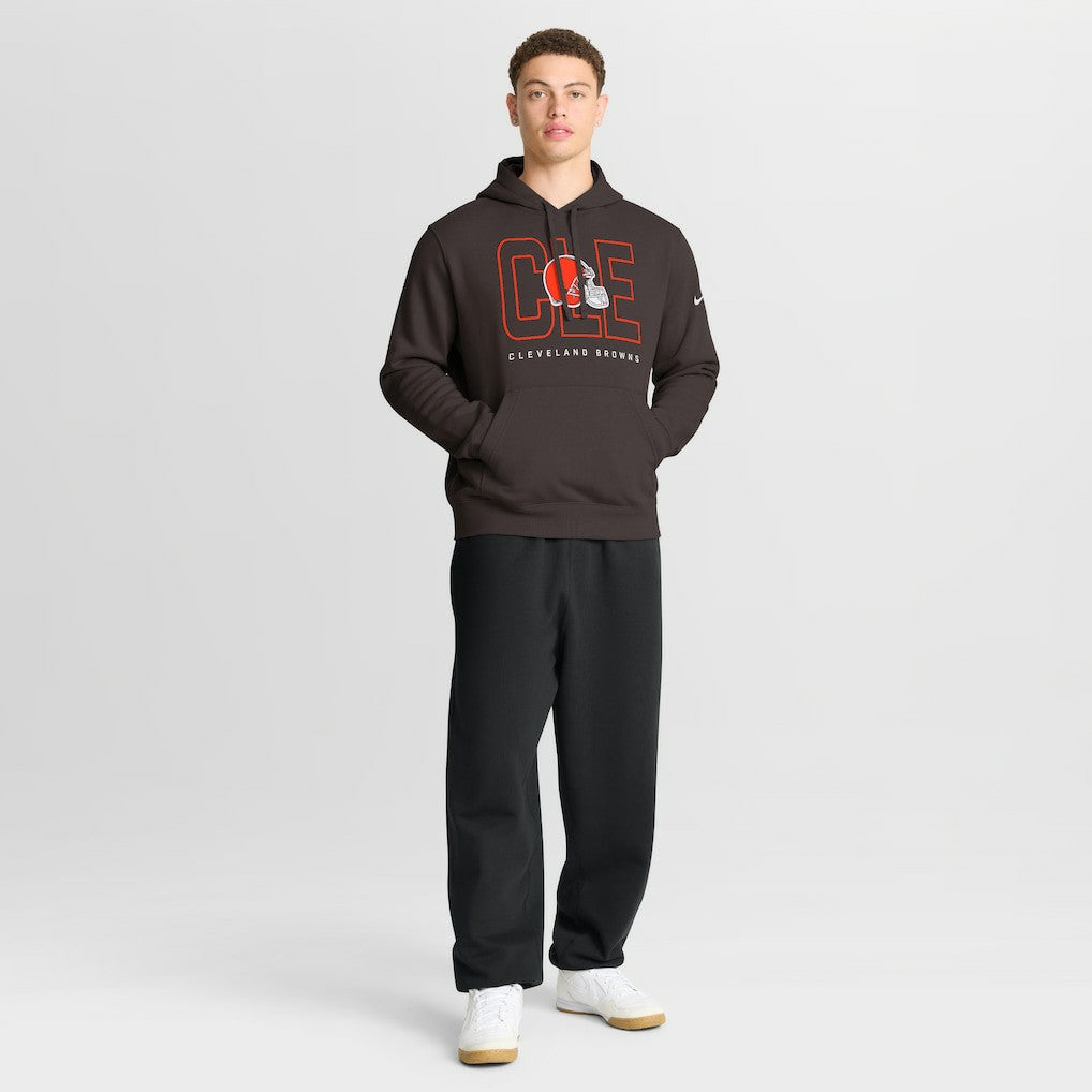 Cleveland Browns Busted Play Club Fleece Pullover Hoodie - Brown discount