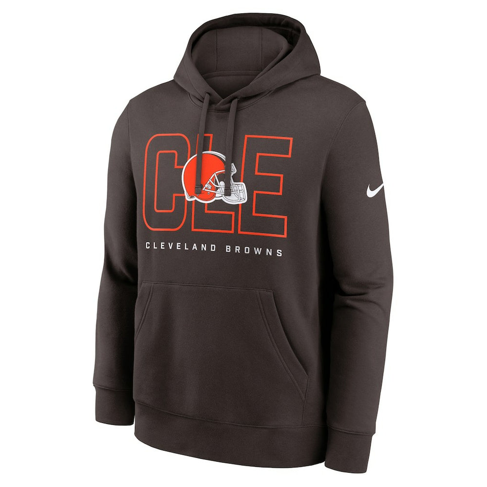 Cleveland Browns Busted Play Club Fleece Pullover Hoodie - Brown discount