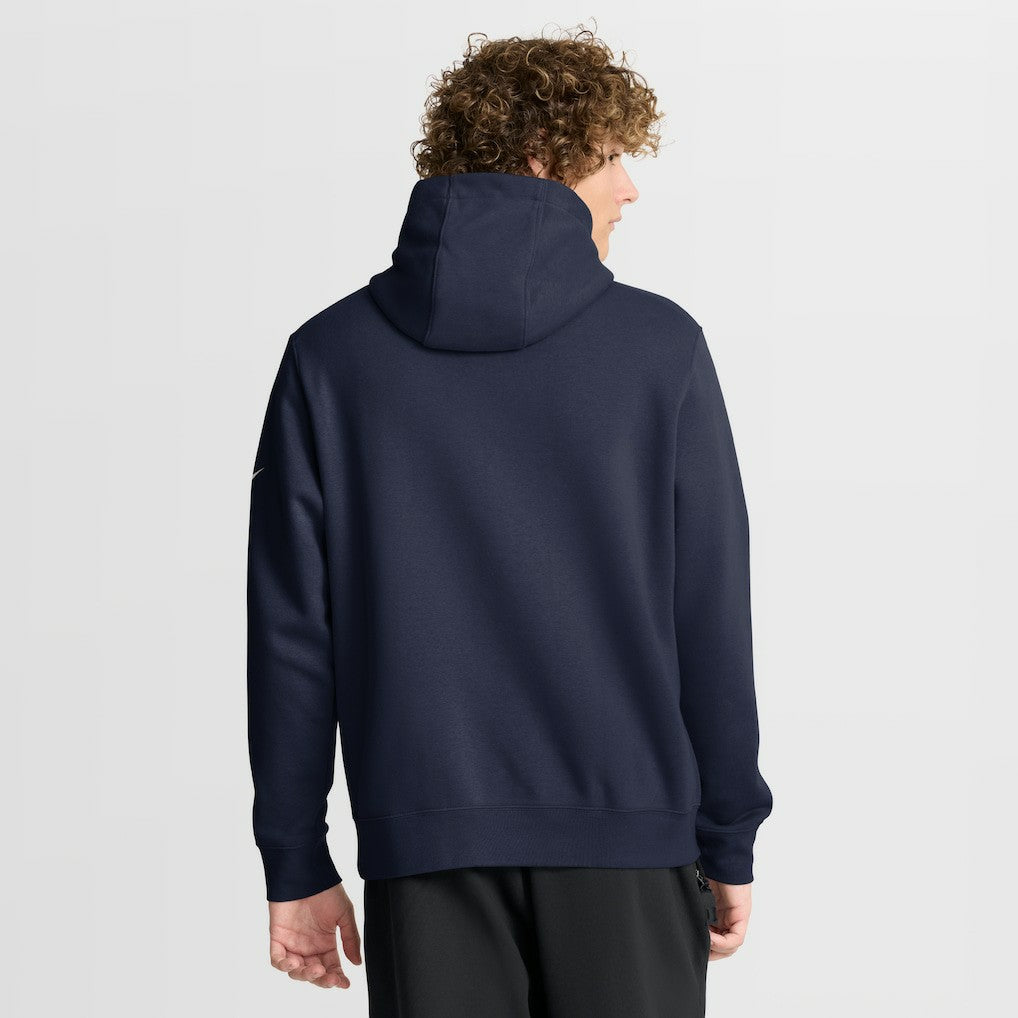 New England Patriots Busted Play Club Fleece Pullover Hoodie - Navy for sale
