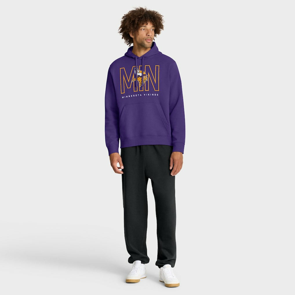 Minnesota Vikings Busted Play Club Fleece Pullover Hoodie - Purple online