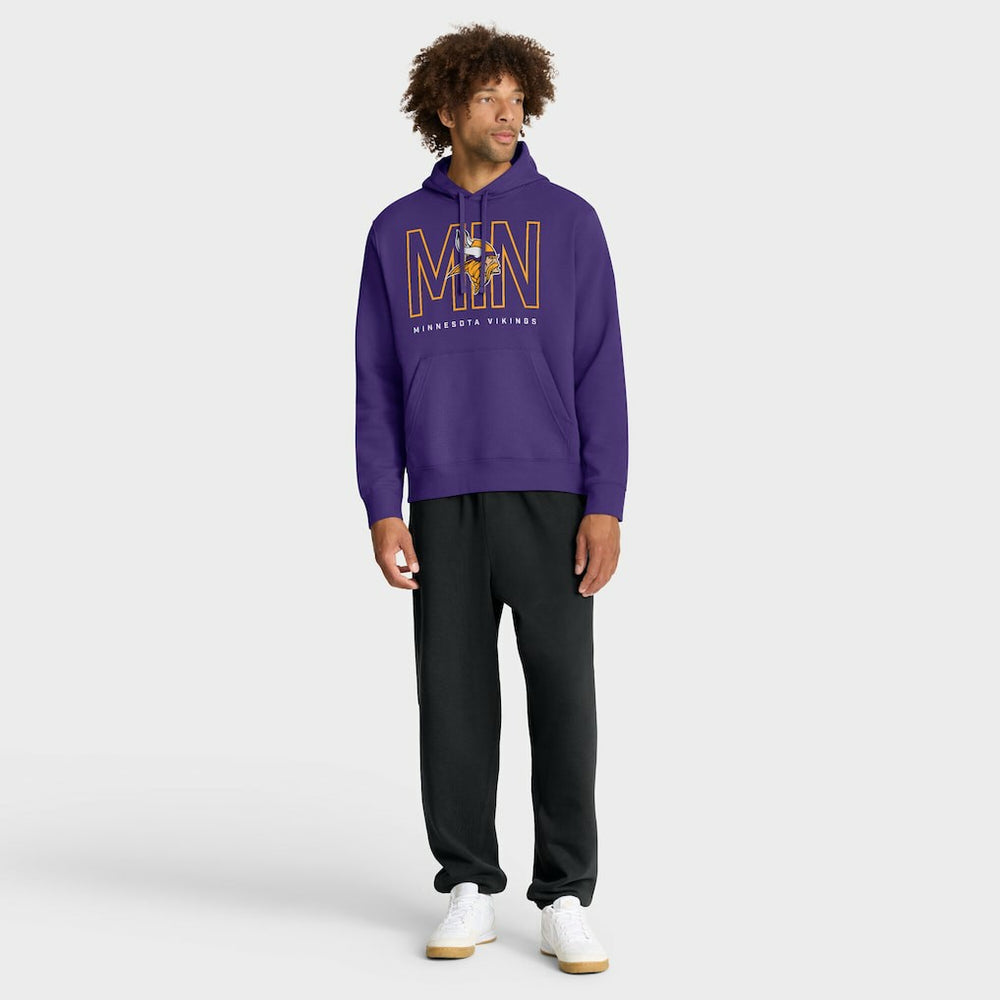 Minnesota Vikings Busted Play Club Fleece Pullover Hoodie - Purple online