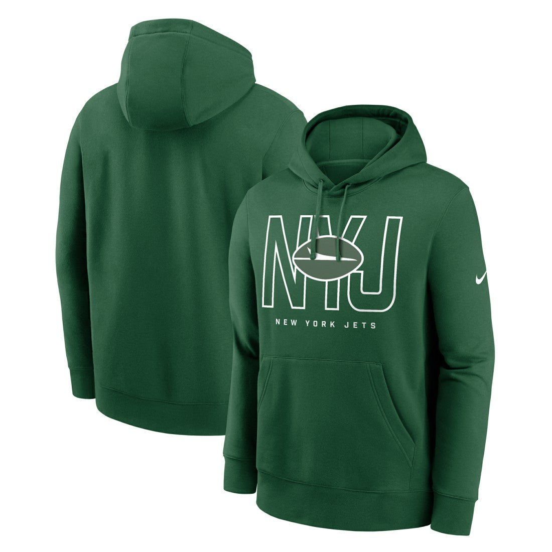 New York Jets Busted Play Club Fleece Pullover Hoodie - Green online