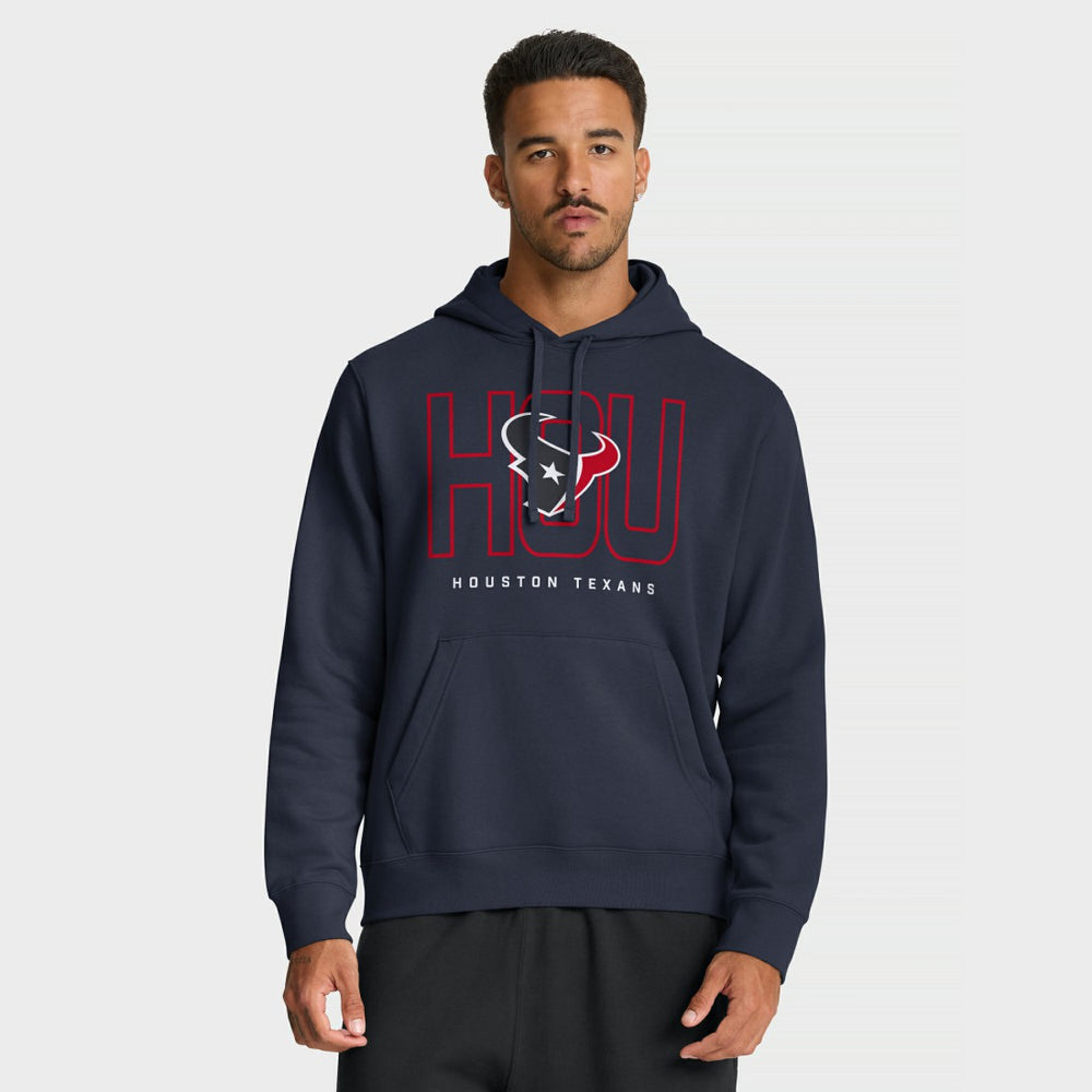 Houston Texans Busted Play Club Fleece Pullover Hoodie - Navy cheap