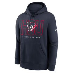 Houston Texans Busted Play Club Fleece Pullover Hoodie - Navy cheap