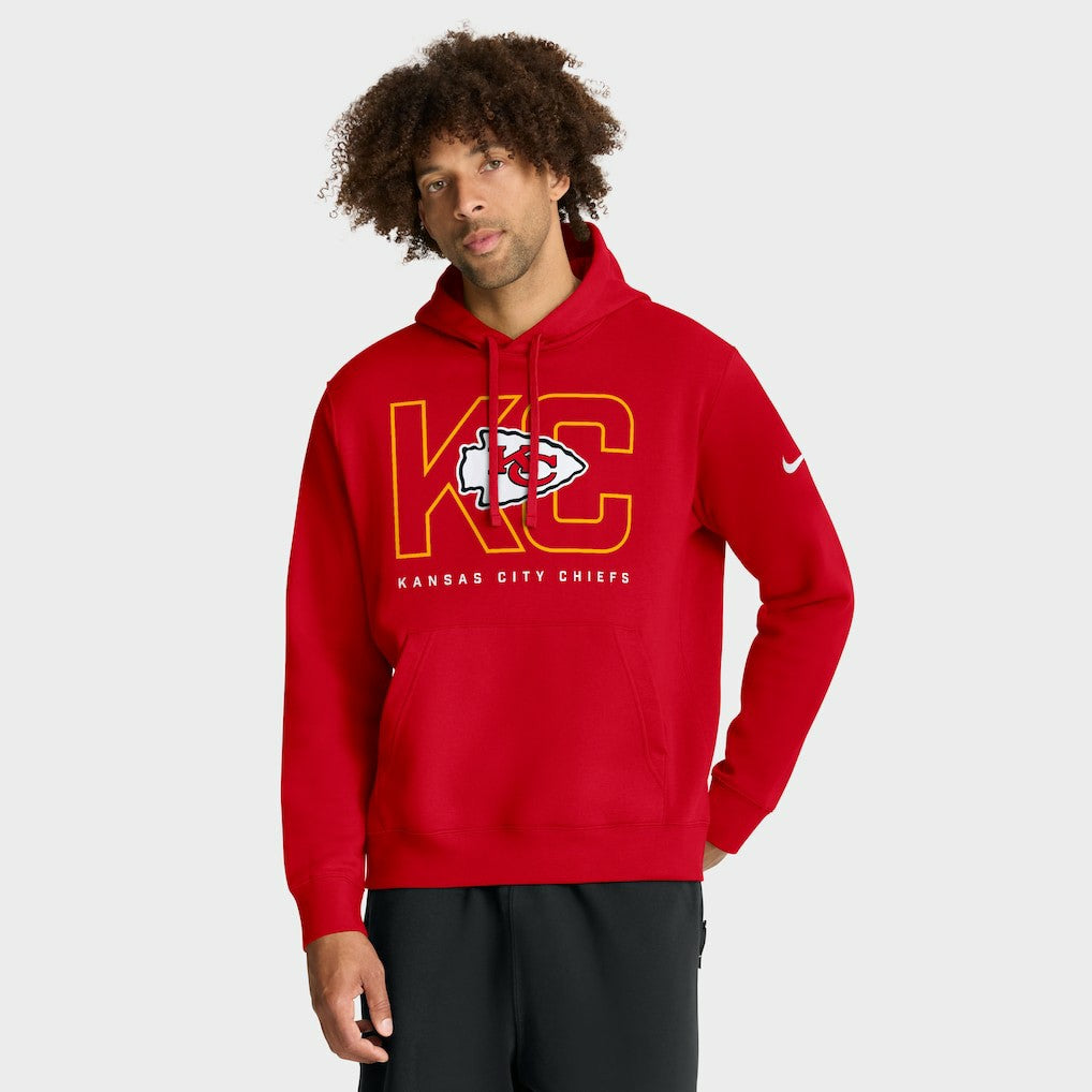 Kansas City Chiefs Busted Play Club Fleece Pullover Hoodie - Red sale
