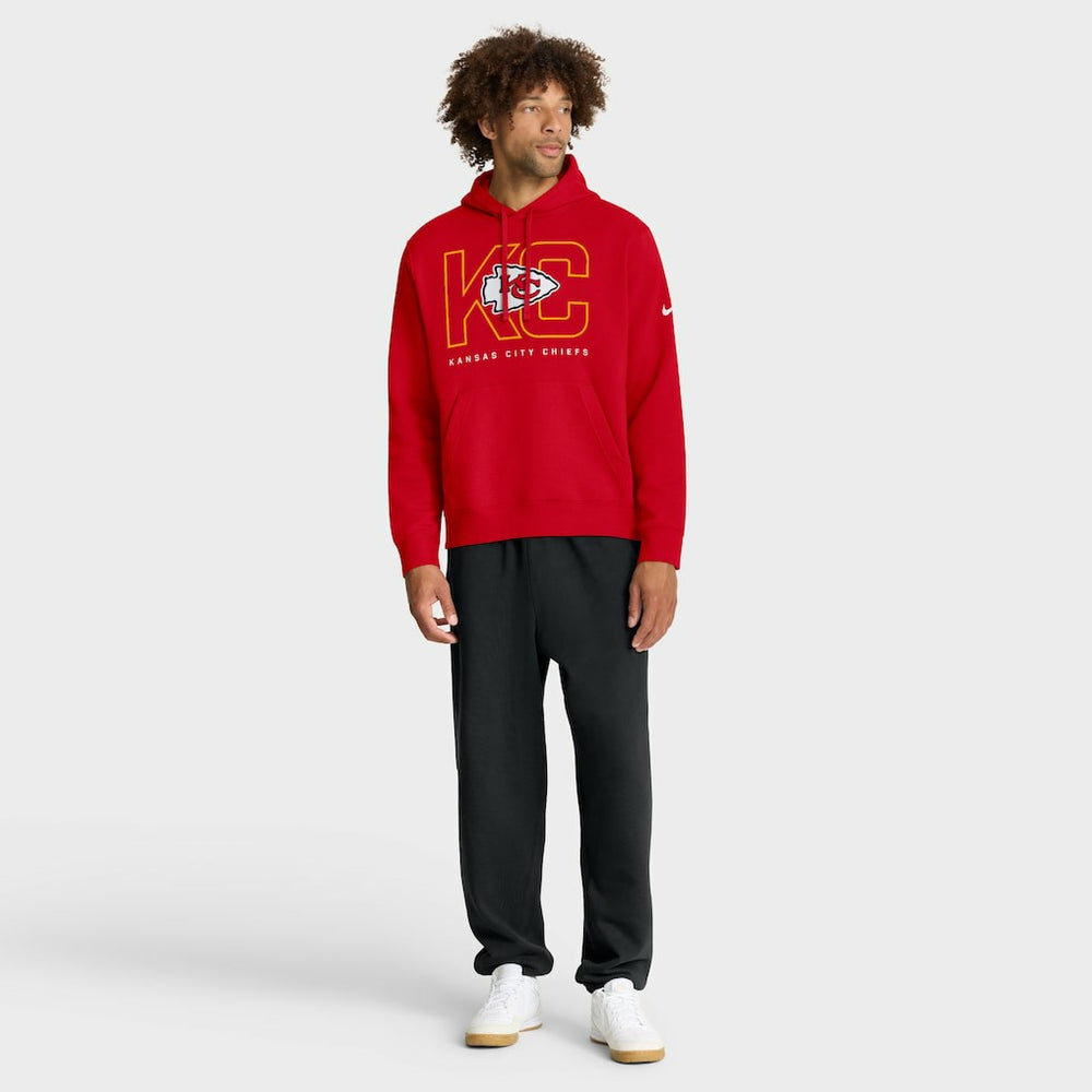Kansas City Chiefs Busted Play Club Fleece Pullover Hoodie - Red sale