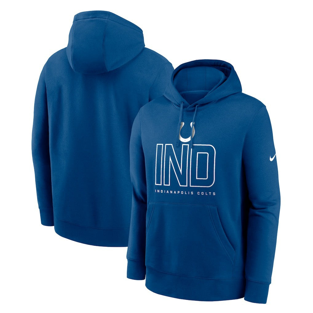 Indianapolis Colts Busted Play Club Fleece Pullover Hoodie - Royal discount