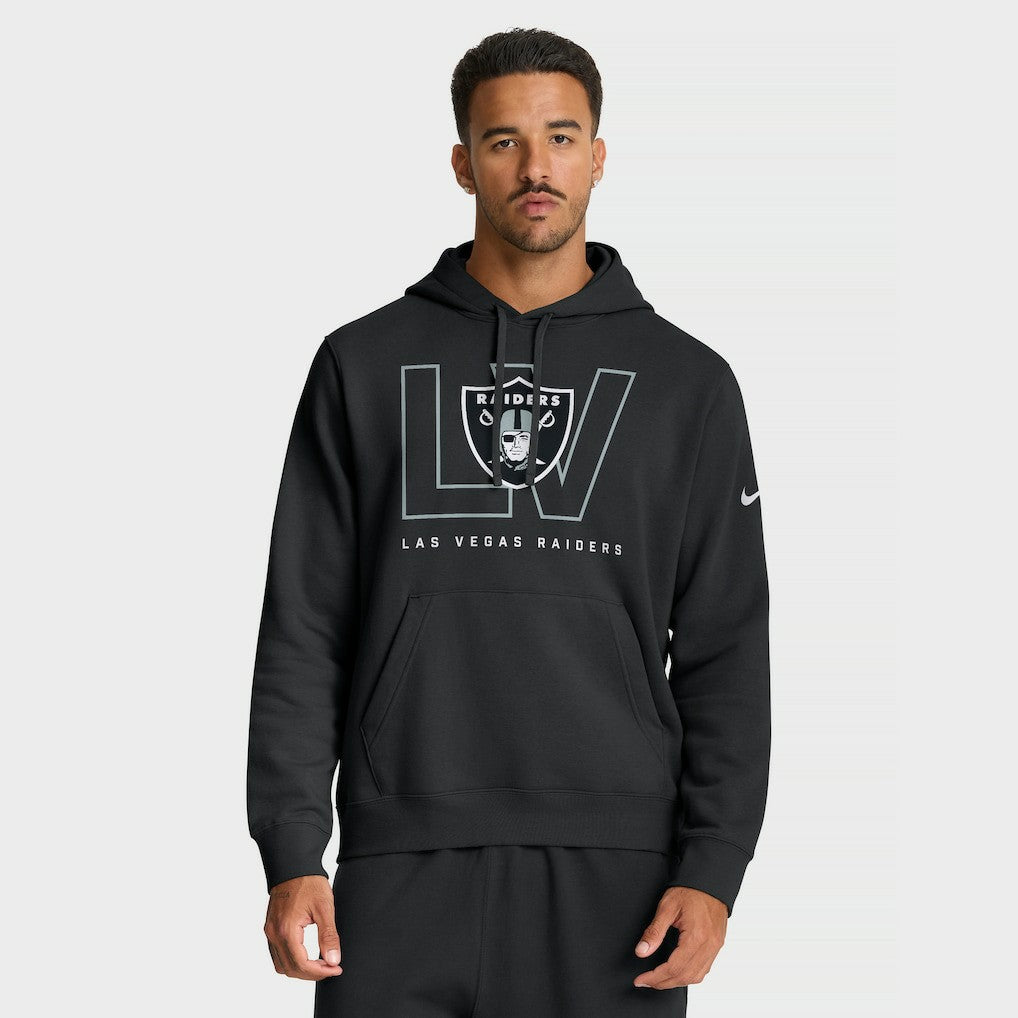 Las Vegas Raiders Busted Play Club Fleece Pullover Hoodie - Black online