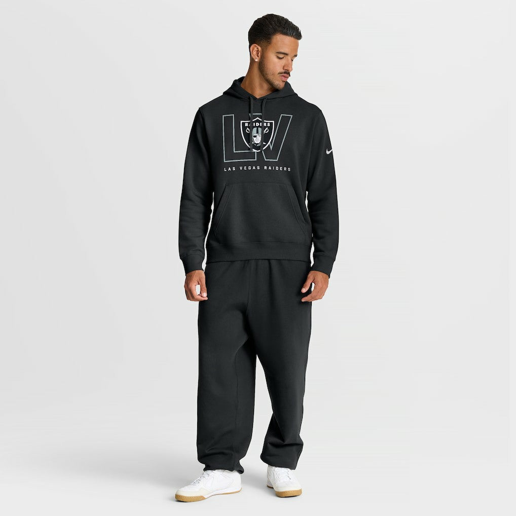 Las Vegas Raiders Busted Play Club Fleece Pullover Hoodie - Black online