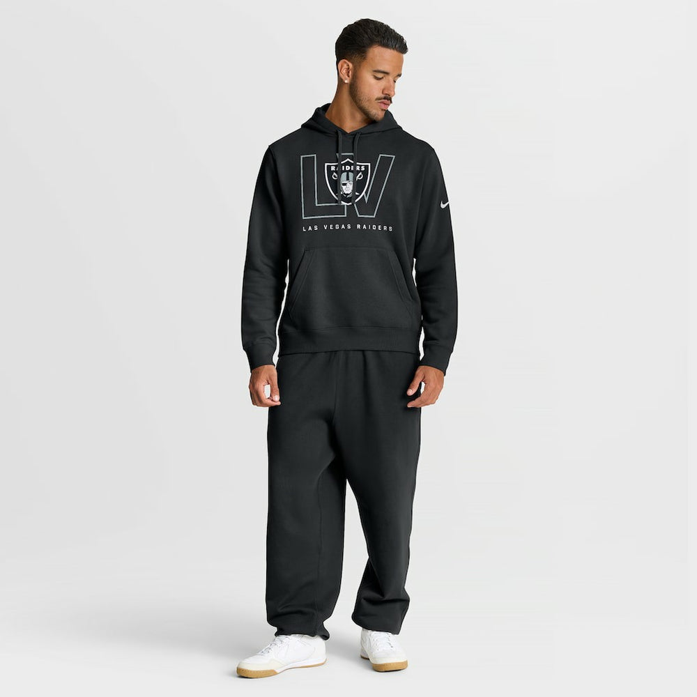 Las Vegas Raiders Busted Play Club Fleece Pullover Hoodie - Black online