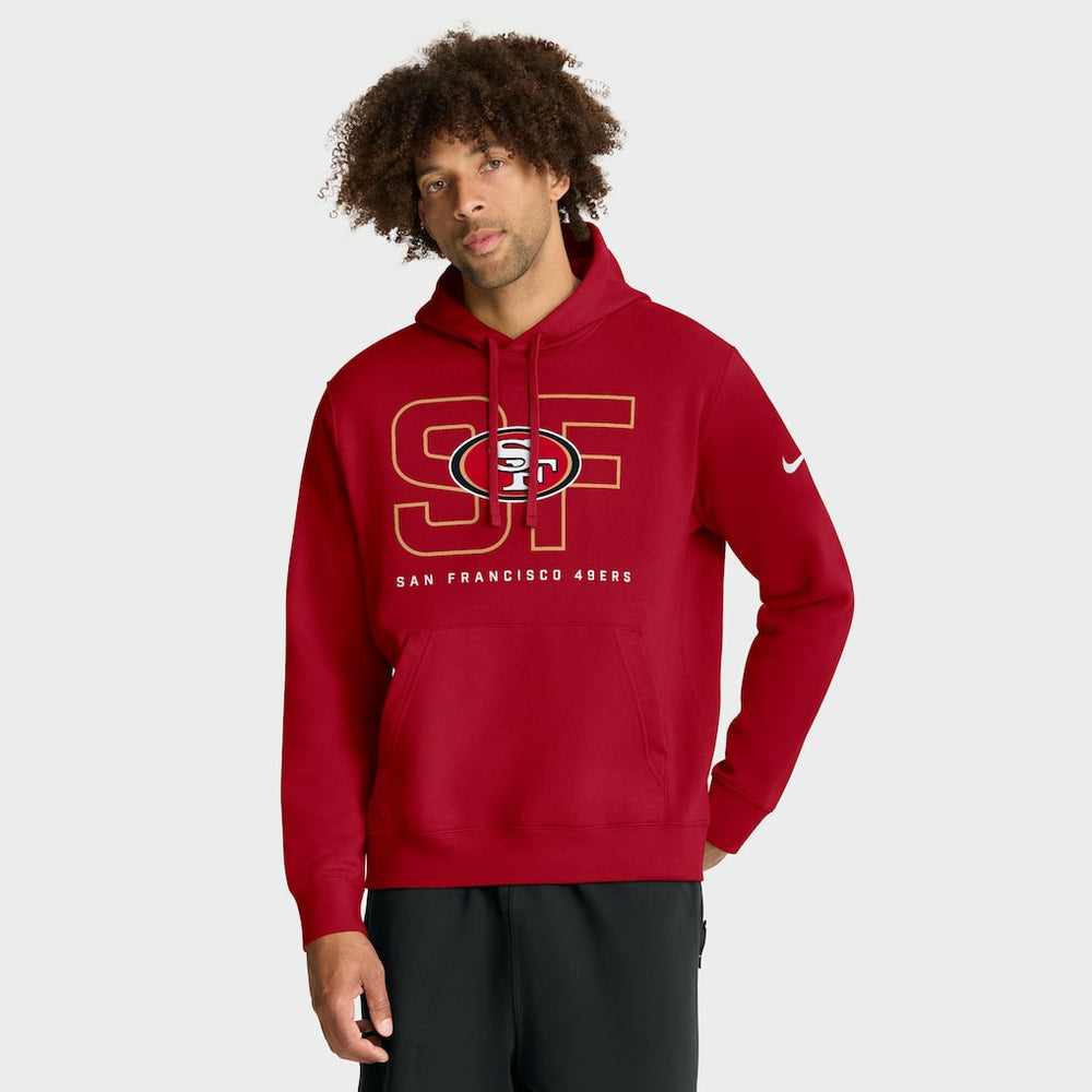San Francisco 49ers Busted Play Club Fleece Pullover Hoodie - Scarlet for sale