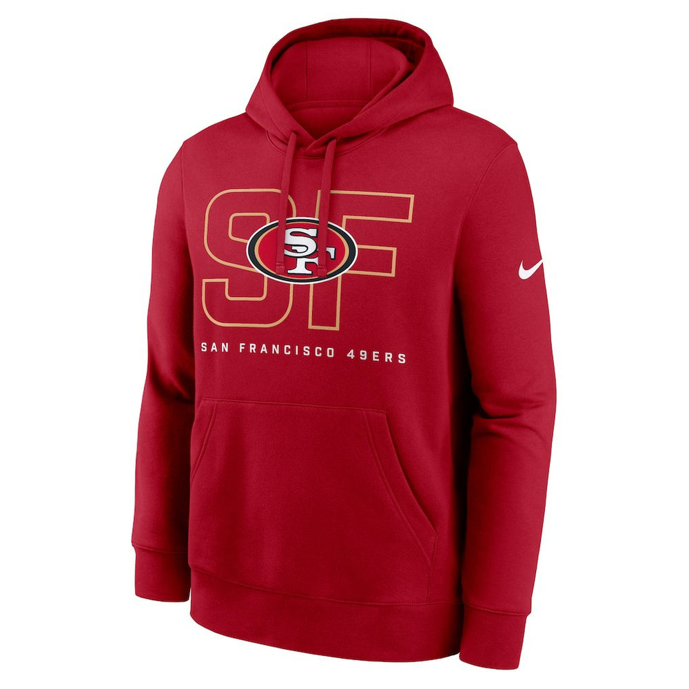 San Francisco 49ers Busted Play Club Fleece Pullover Hoodie - Scarlet for sale