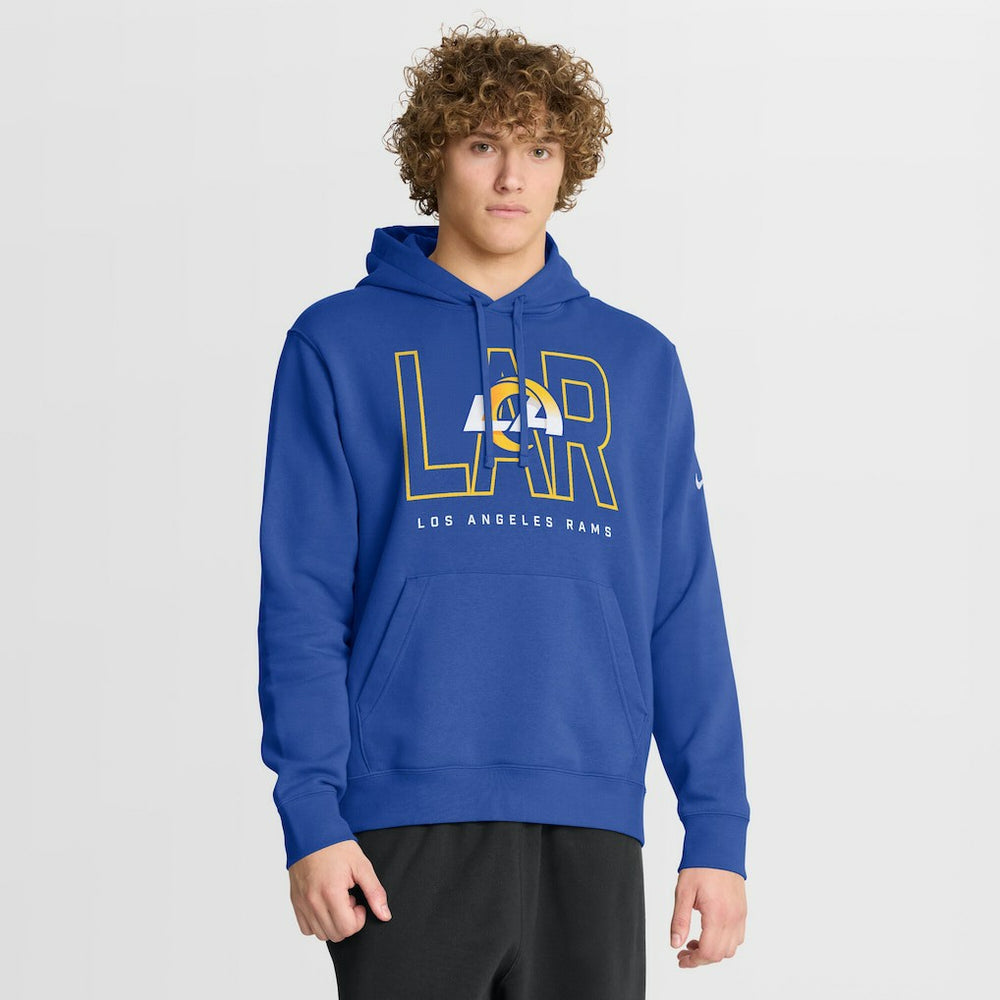Los Angeles Rams Busted Play Club Fleece Pullover Hoodie - Royal discount