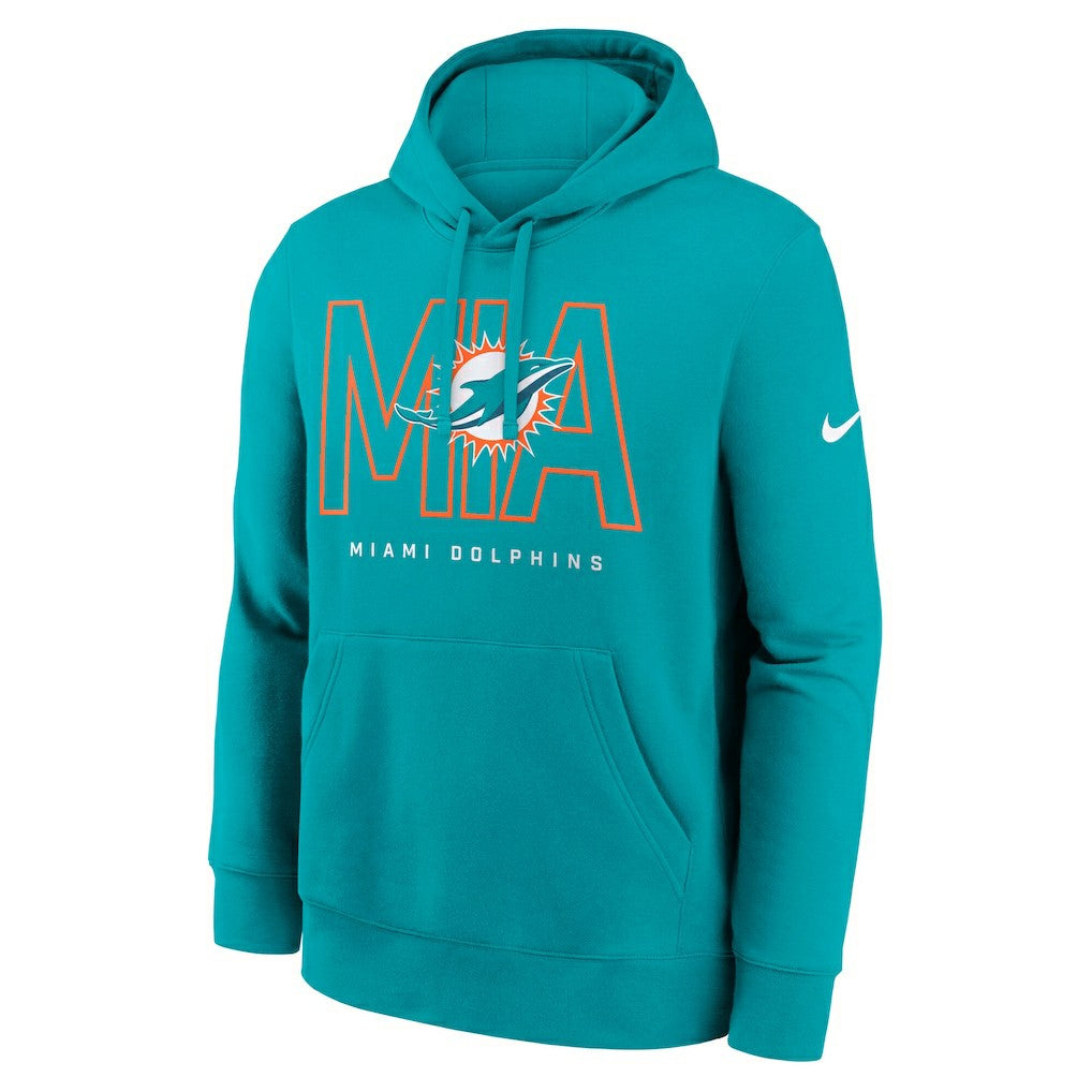 Miami Dolphins Busted Play Club Fleece Pullover Hoodie - Aqua discount