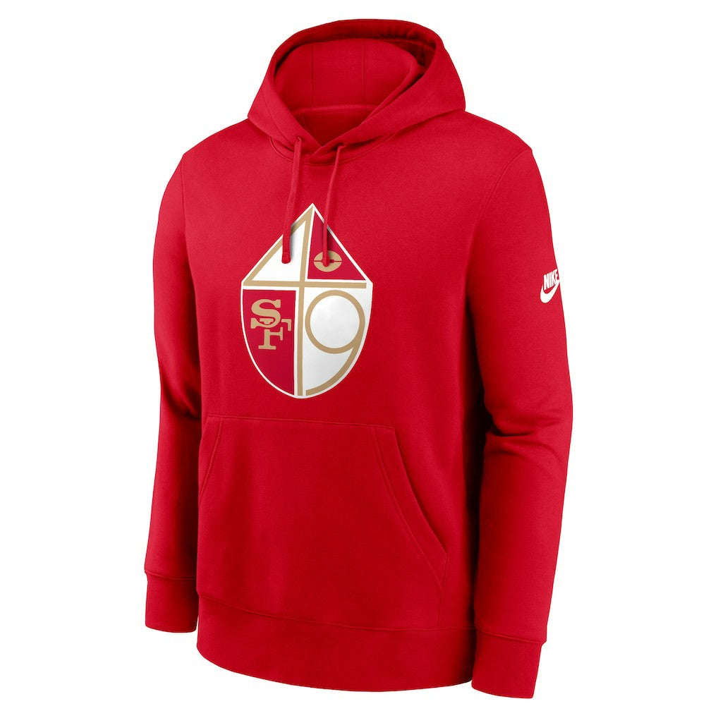 San Francisco 49ers Club Fleece Pullover Hoodie - Scarlet online