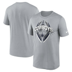 Dallas Cowboys Legend Icon Performance T-Shirt - Gray discount