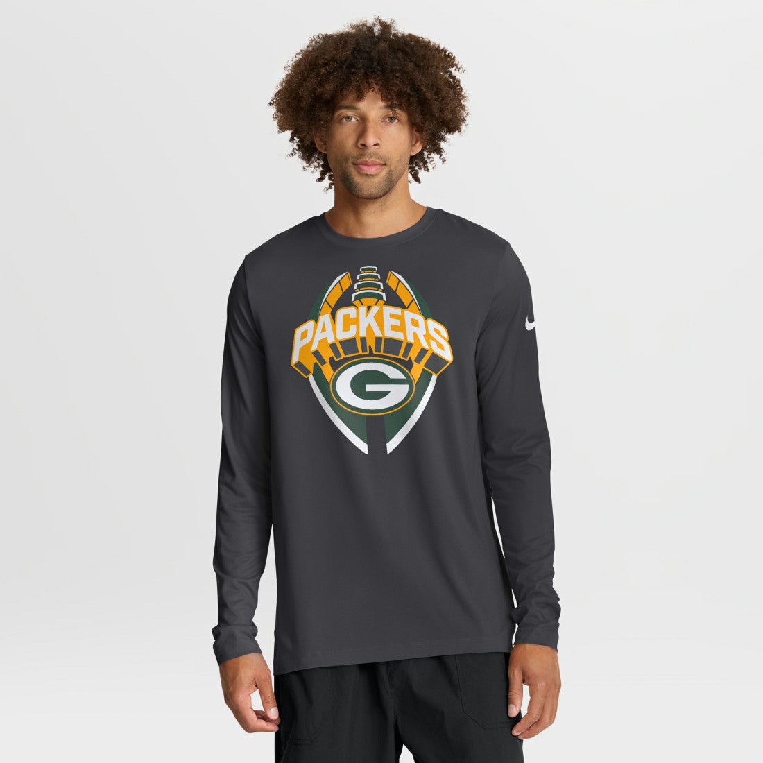Green Bay Packers Primetime Legend Icon Performance Long Sleeve T-Shirt - Anthracite outlet