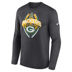 Green Bay Packers Primetime Legend Icon Performance Long Sleeve T-Shirt - Anthracite outlet