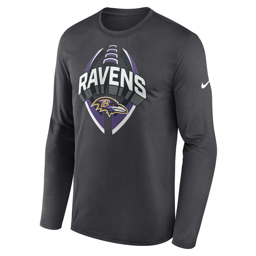 Baltimore Ravens Primetime Legend Icon Performance Long Sleeve T-Shirt - Anthracite outlet