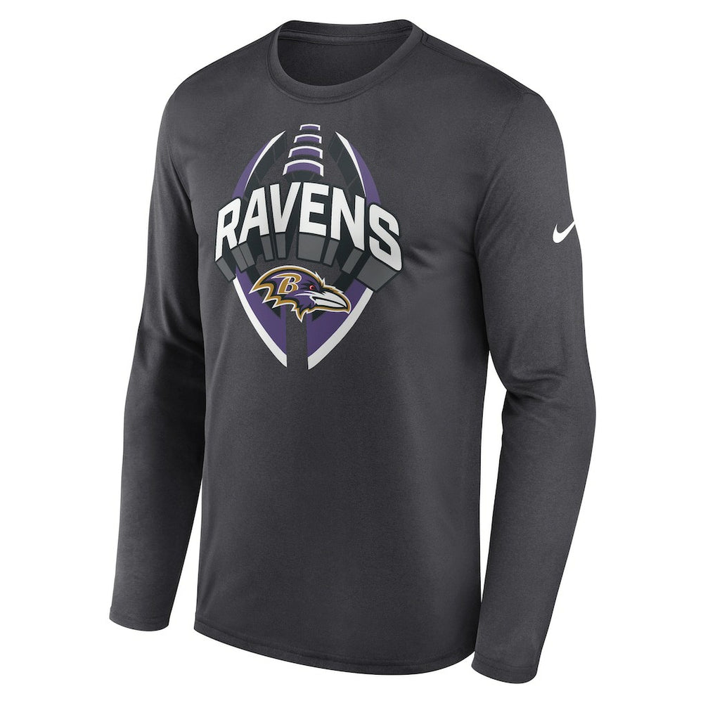 Baltimore Ravens Primetime Legend Icon Performance Long Sleeve T-Shirt - Anthracite outlet