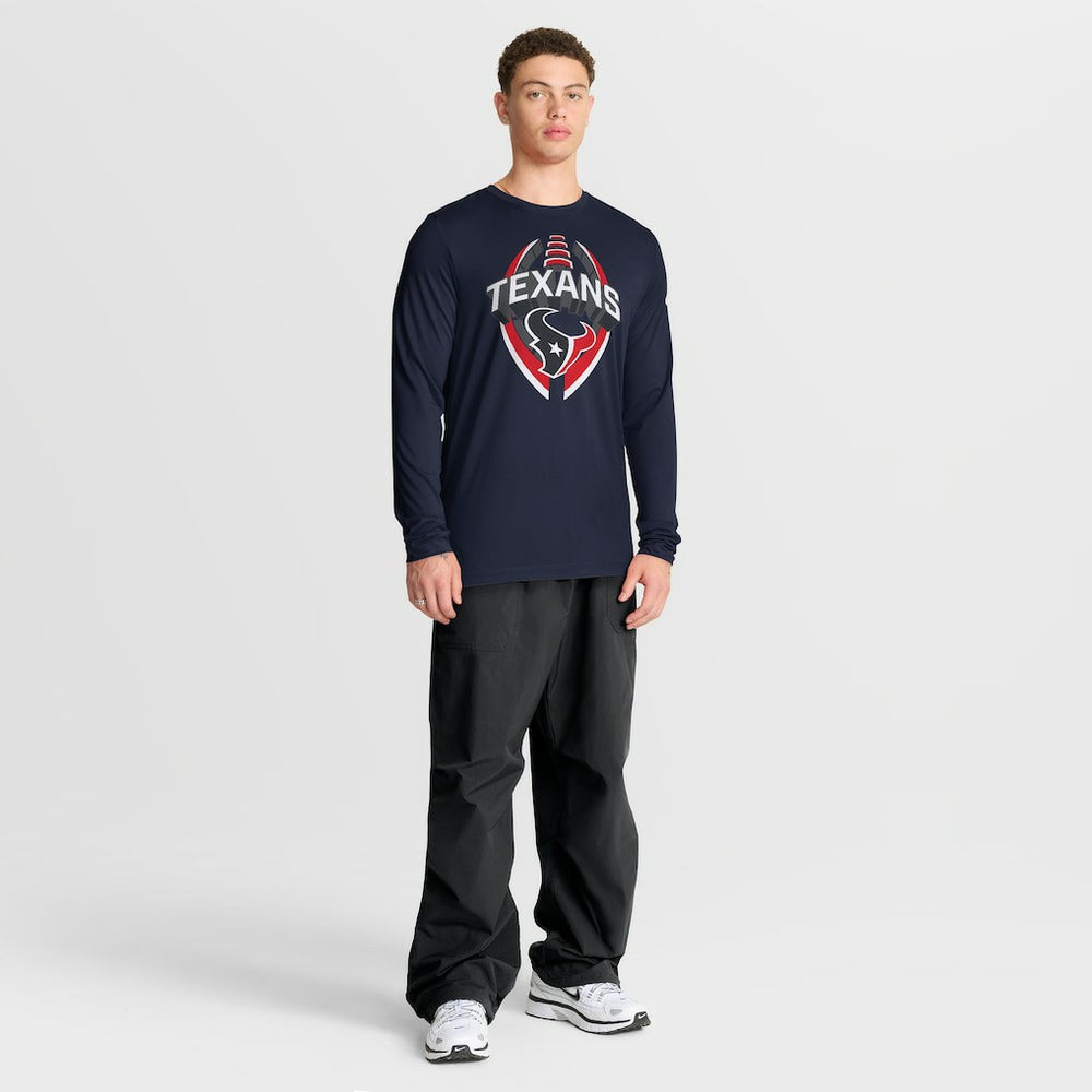 Houston Texans Primetime Legend Icon Performance Long Sleeve T-Shirt - Navy discount
