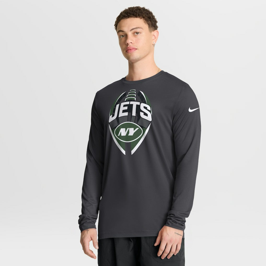 New York Jets Primetime Legend Icon Performance Long Sleeve T-Shirt - Anthracite sale