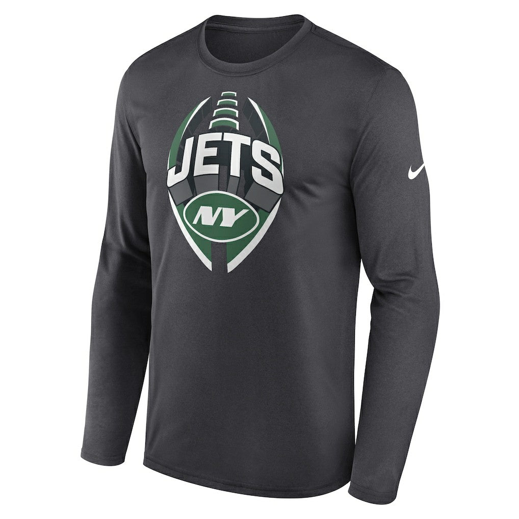 New York Jets Primetime Legend Icon Performance Long Sleeve T-Shirt - Anthracite sale