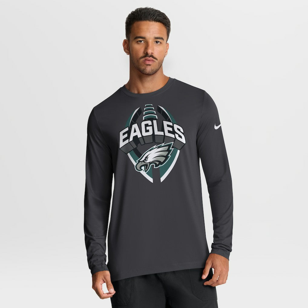 Philadelphia Eagles Primetime Legend Icon Performance Long Sleeve T-Shirt - Anthracite discount