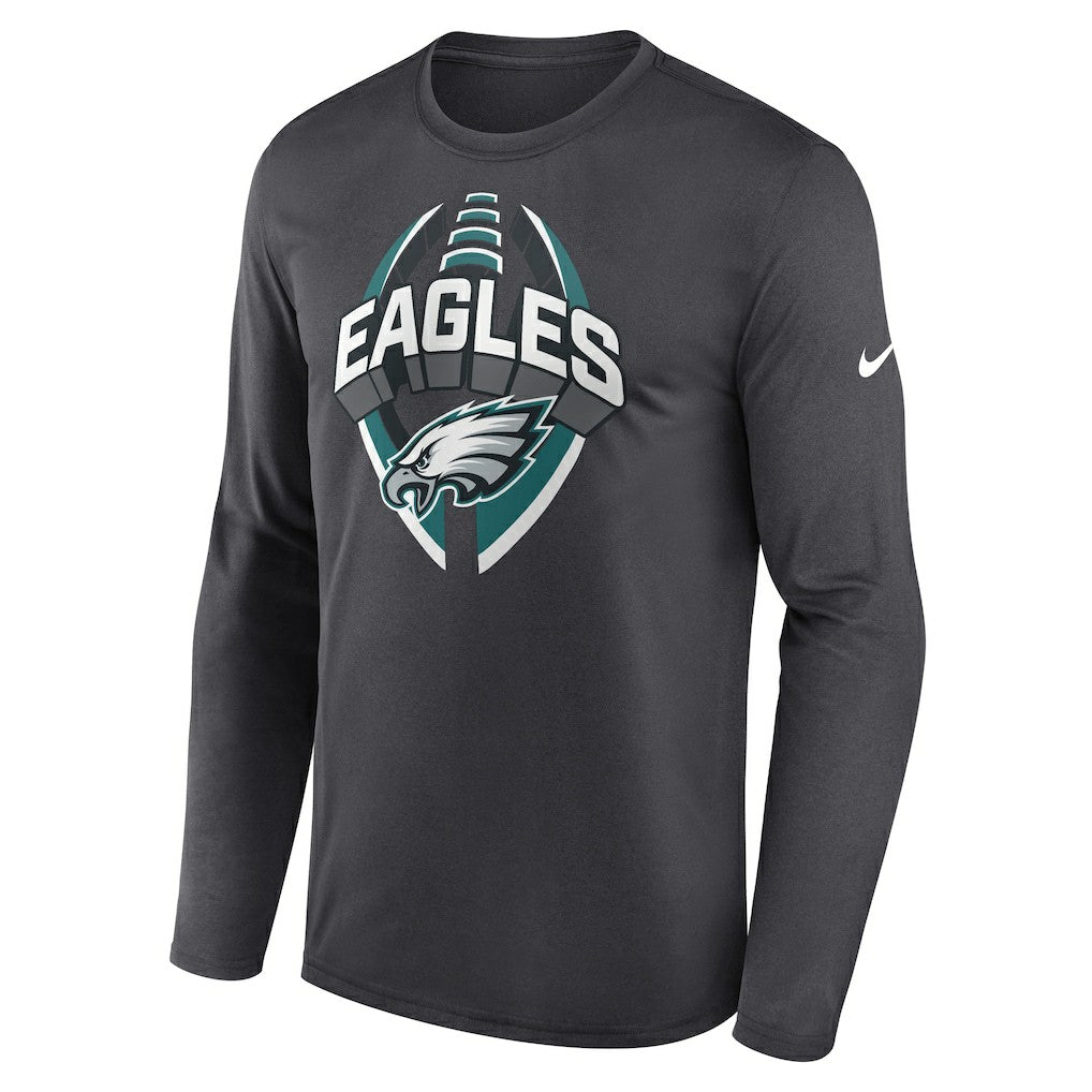 Philadelphia Eagles Primetime Legend Icon Performance Long Sleeve T-Shirt - Anthracite discount