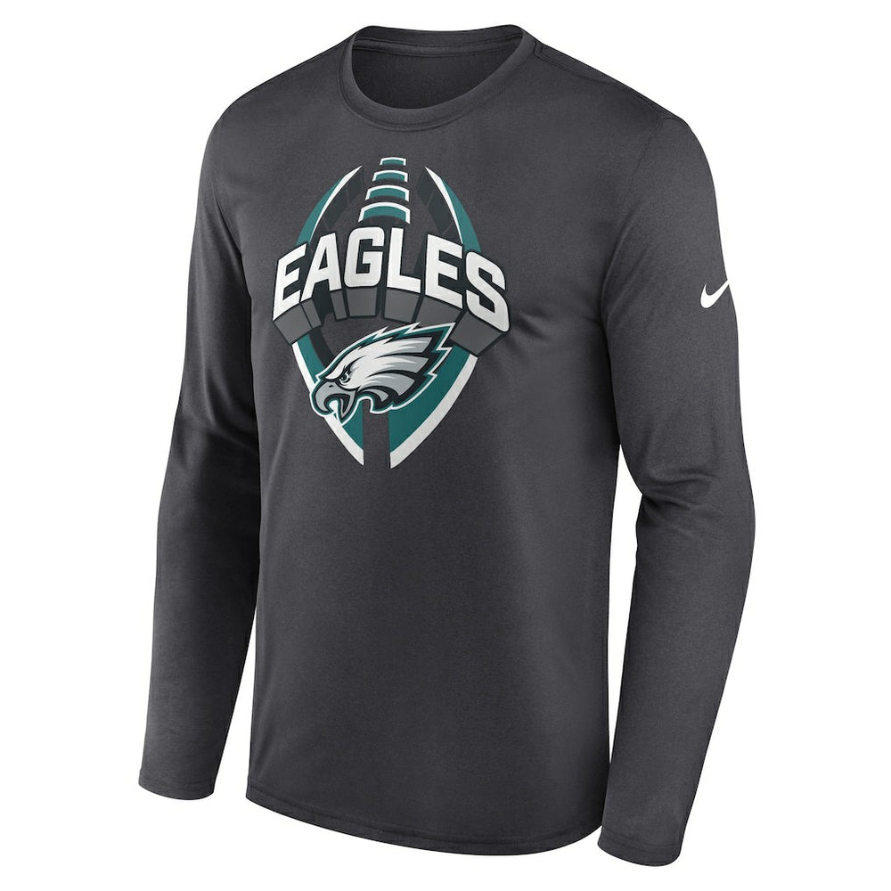 Philadelphia Eagles Primetime Legend Icon Performance Long Sleeve T-Shirt - Anthracite discount