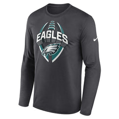 Philadelphia Eagles Primetime Legend Icon Performance Long Sleeve T-Shirt - Anthracite discount