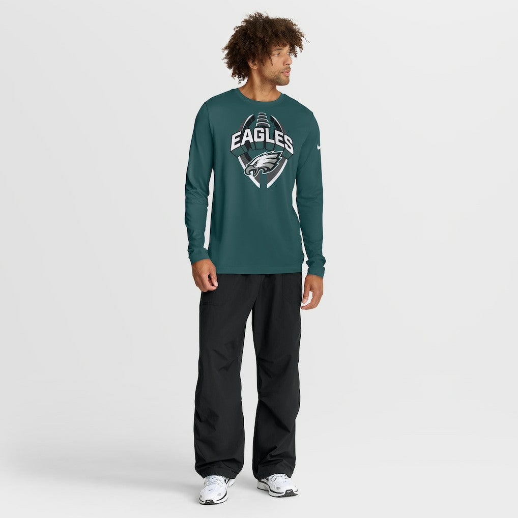 Philadelphia Eagles Primetime Legend Icon Performance Long Sleeve T-Shirt - Midnight Green discount