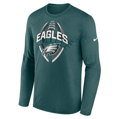 Philadelphia Eagles Primetime Legend Icon Performance Long Sleeve T-Shirt - Midnight Green discount