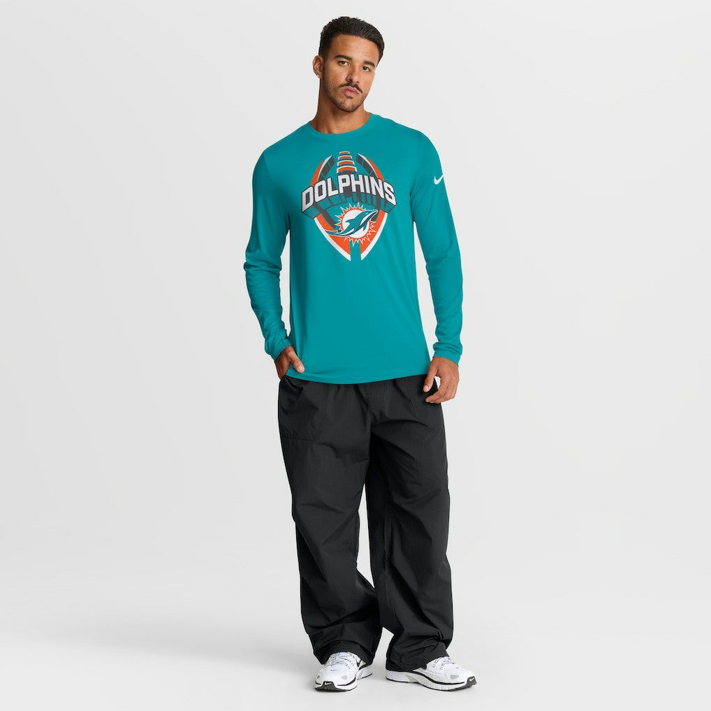 Miami Dolphins Primetime Legend Icon Performance Long Sleeve T-Shirt - Aqua online