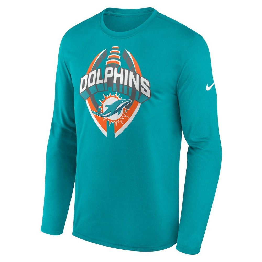 Miami Dolphins Primetime Legend Icon Performance Long Sleeve T-Shirt - Aqua online