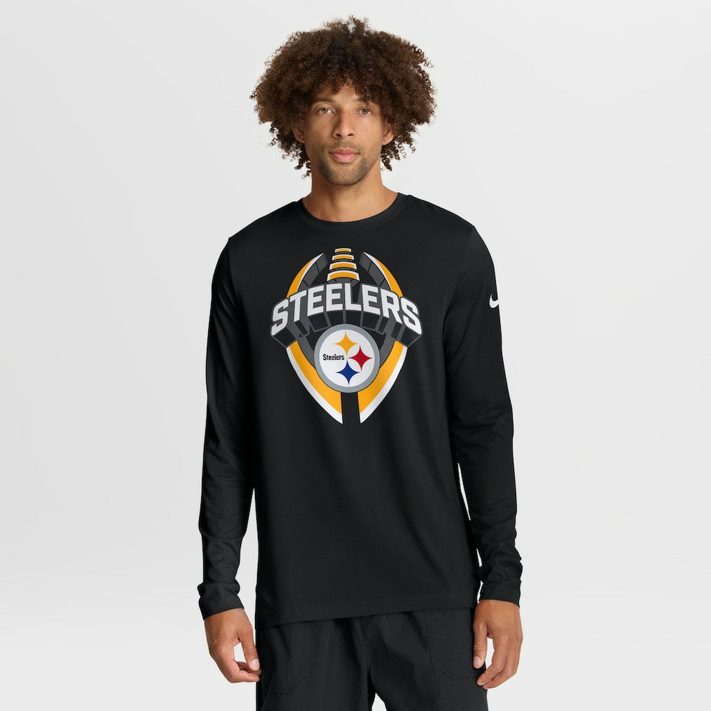 Pittsburgh Steelers Primetime Legend Icon Performance Long Sleeve T-Shirt - Black on sale