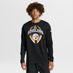 Pittsburgh Steelers Primetime Legend Icon Performance Long Sleeve T-Shirt - Black on sale