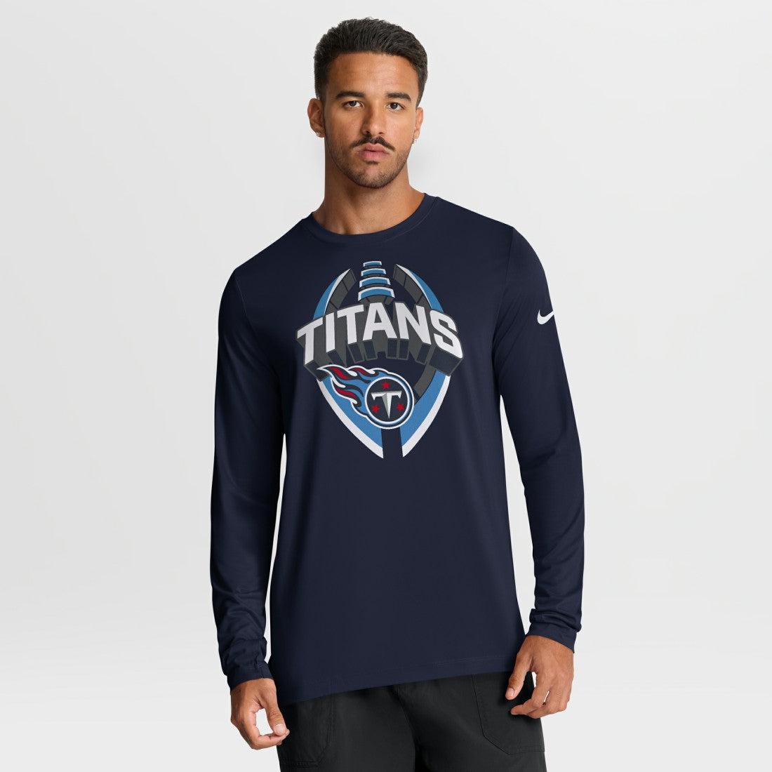 Tennessee Titans Primetime Legend Icon Performance Long Sleeve T-Shirt - Navy for sale