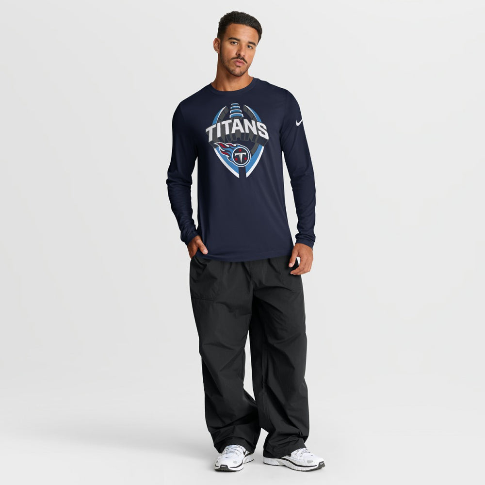 Tennessee Titans Primetime Legend Icon Performance Long Sleeve T-Shirt - Navy for sale