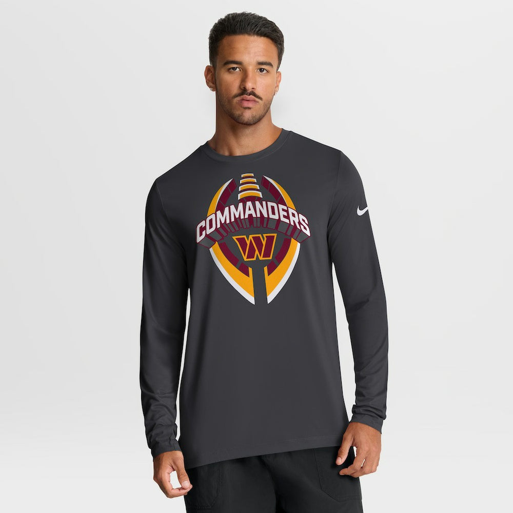 Washington Commanders Primetime Legend Icon Performance Long Sleeve T-Shirt - Anthracite on sale