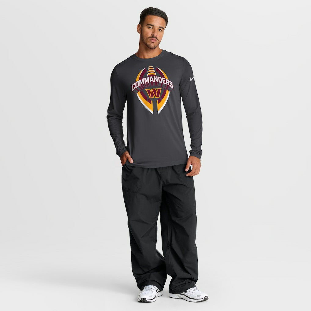 Washington Commanders Primetime Legend Icon Performance Long Sleeve T-Shirt - Anthracite on sale