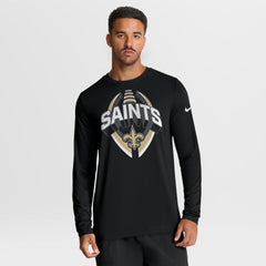 New Orleans Saints Primetime Legend Icon Performance Long Sleeve T-Shirt - Black online