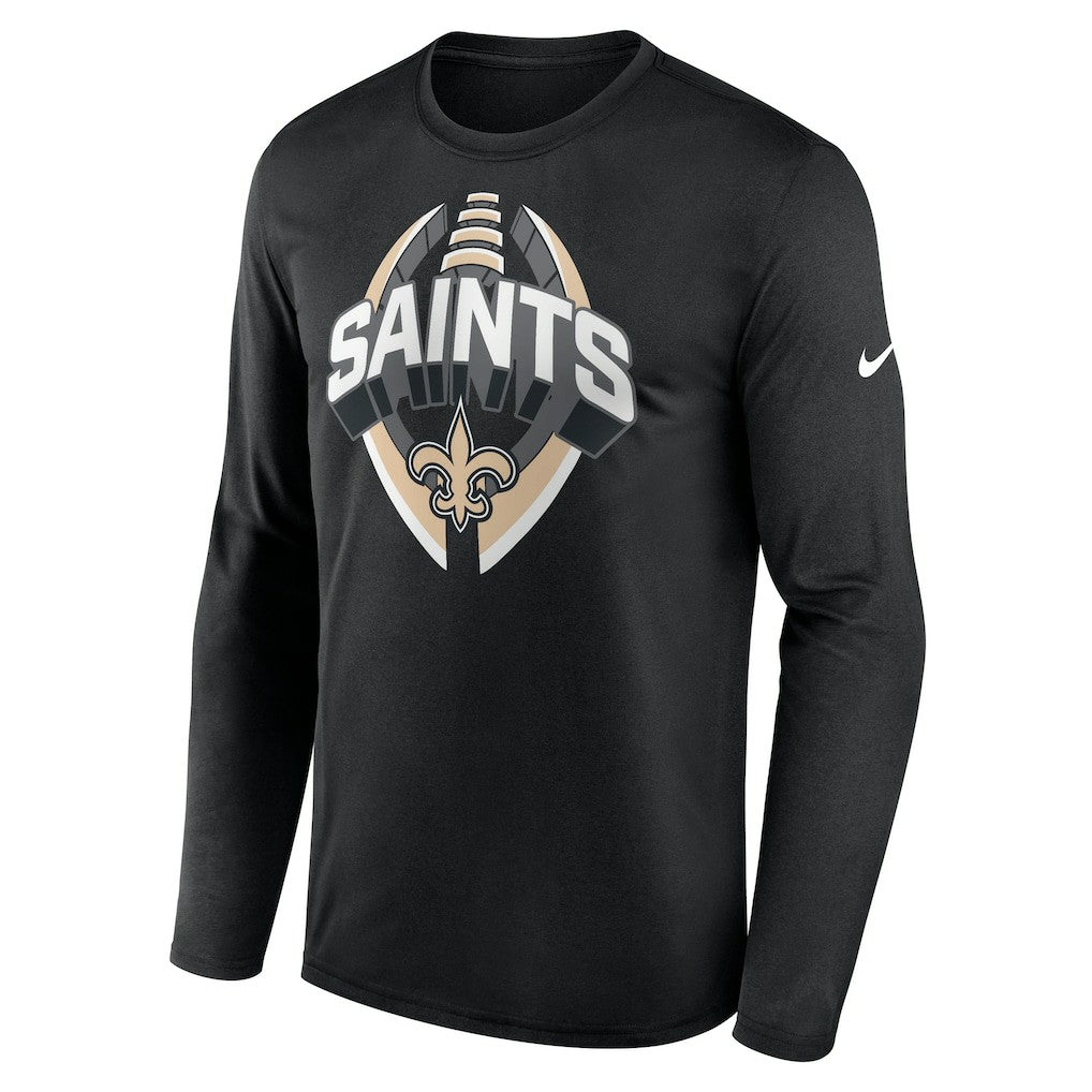 New Orleans Saints Primetime Legend Icon Performance Long Sleeve T-Shirt - Black online