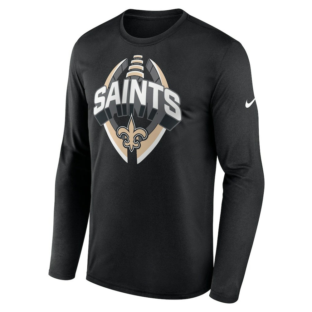 New Orleans Saints Primetime Legend Icon Performance Long Sleeve T-Shirt - Black online