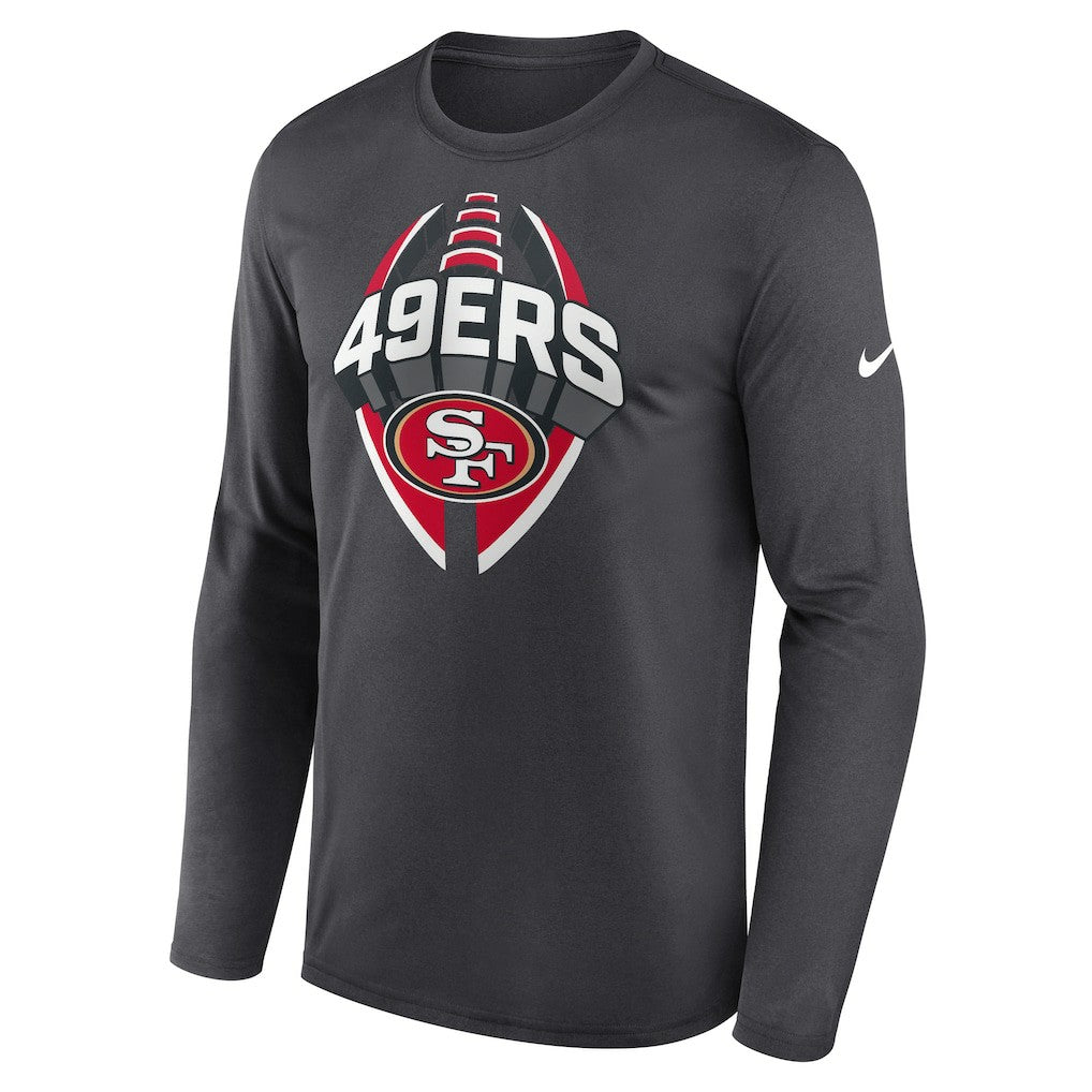 San Francisco 49ers Primetime Legend Icon Performance Long Sleeve T-Shirt - Anthracite for sale