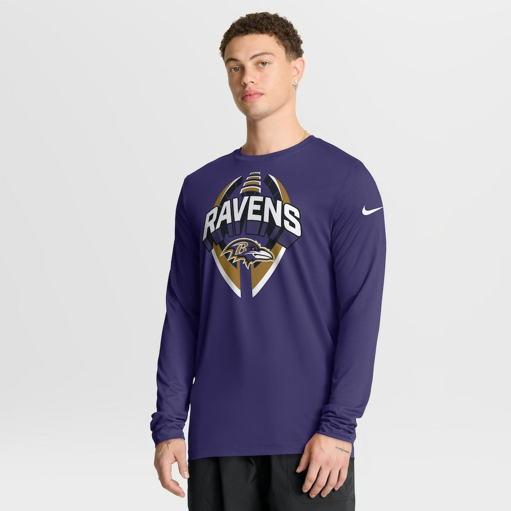 Baltimore Ravens Primetime Legend Icon Performance Long Sleeve T-Shirt - Purple cheap