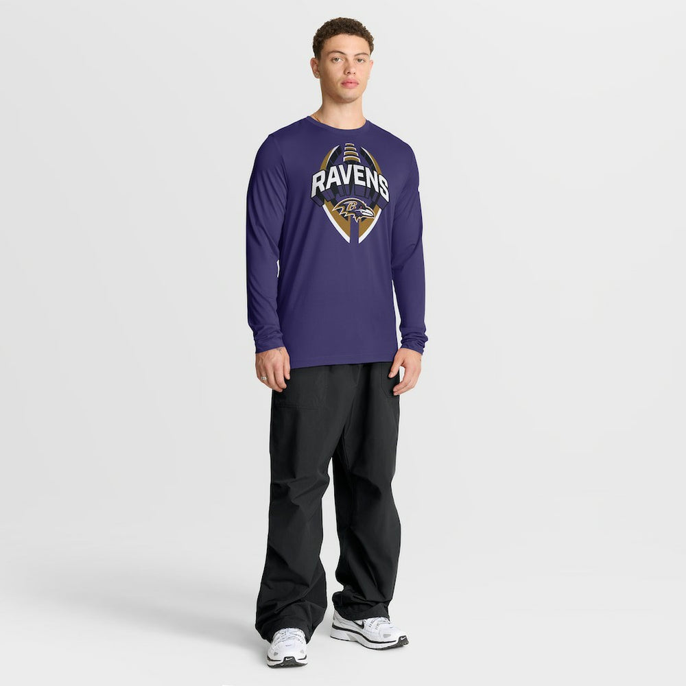 Baltimore Ravens Primetime Legend Icon Performance Long Sleeve T-Shirt - Purple cheap