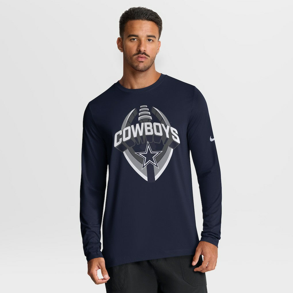 Dallas Cowboys Primetime Legend Icon Performance Long Sleeve T-Shirt - Navy for sale