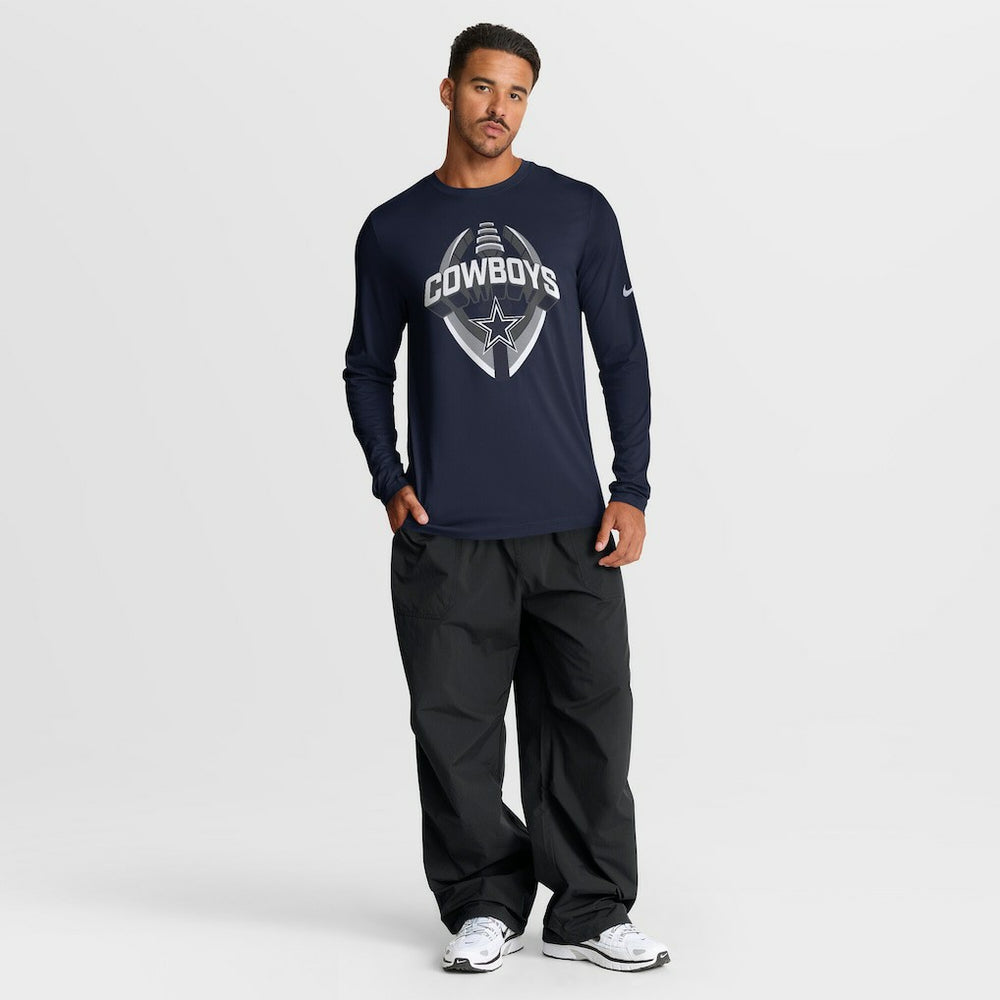 Dallas Cowboys Primetime Legend Icon Performance Long Sleeve T-Shirt - Navy for sale